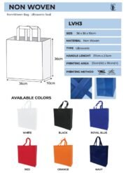 A3 non woven bag square 35x35x10cm