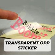 Transparent OPP Sticker Printing Malaysia