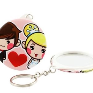 Keychain Mirror Badge 58mm