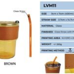 LVM11 Amber Glass Cup 400ML