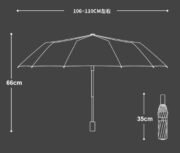 LUM02-A 23" Auto-Open Foldable Umbrella - Image 7