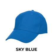 LCP03 6 Panel Baseball Cap - Sky Blue