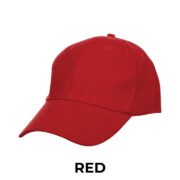 LCP03 6 Panel Baseball Cap - Red