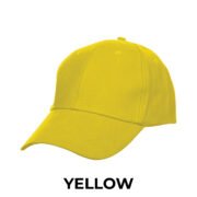 LCP03 6 Panel Baseball Cap - Yellow