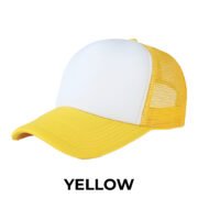 LCP02 5 Panel Trucker Cap - Yellow